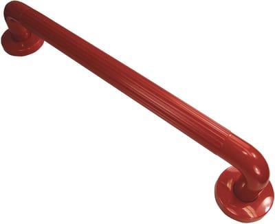 Wandbeugel - Steunbeugel Badkamer - Veiligheid Thuis - Versterkte Bevestiging - 450 mm - Rood