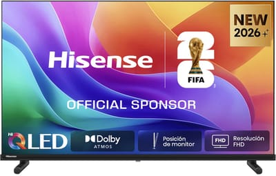 Hisense 40A5S - 40 inch - Hi-QLED - 2026 - Hi-QLED Colour - Dolby Atmos - Tilt to Monitor - FHD Resolution - Noise Reduction - High Contrast