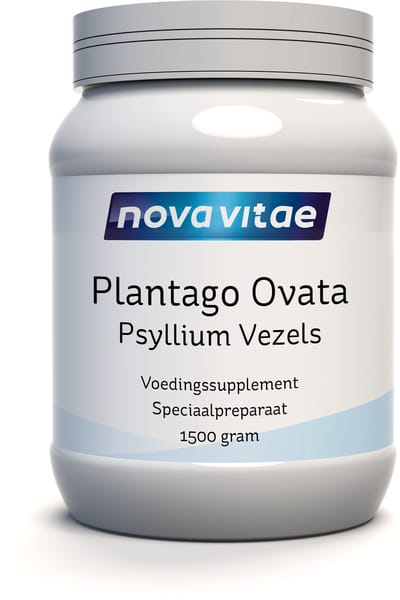 Nova Vitae - Plantago Ovata - Psyllium Vezels - Psylliumvezels - Voedingsvezels - 1500 gram - ondersteunt een regelmatige stoelgang