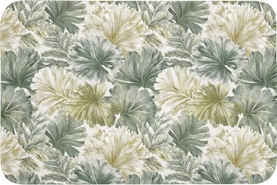 Badmat 90x60 cm - Antislip - Bladeren - Botanisch - Groen - Badmatten voor badkamer - Badkamermat - Douchemat - Badkamer mat