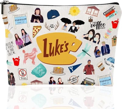 Toilettas Geïnspireerd op Lukes Diner - Cosmetische Tas voor Fans - Make-up Tas voor Reizen en Dagelijks Gebruik
