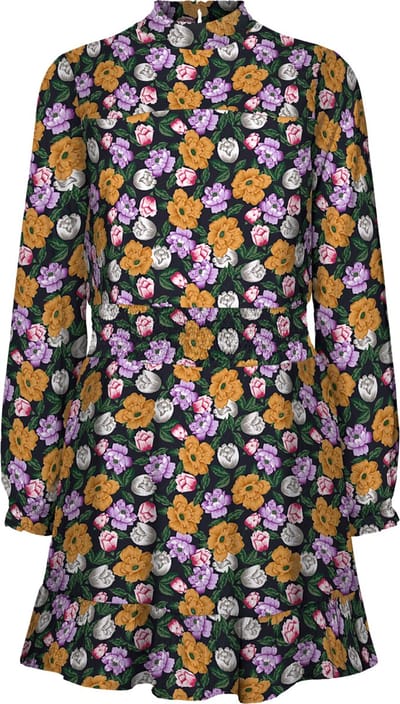 ONLY ONLSTAR L/S SMOCK DRESS PTM Dames Jurk - Maat S