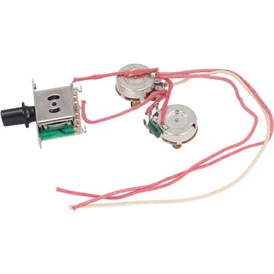 Elektrische Gitaar Bedradingsharnas Voorgeschakeld Kit 3-Weg Schakelaar 250K Potentiometer Jack Gitaar Bedradingsharnas Set gray