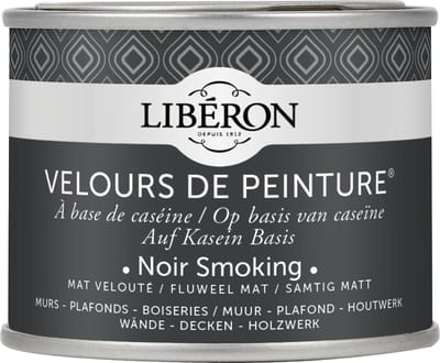 Liberon Velours De Peinture Muurverf - Mat - Noir Smoking - 0,125l