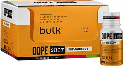 Bulk Dope Pre-Workout Shots (12x60ml) Strawberry & Lime - Pre-Workout - Pre-Workout Shots
