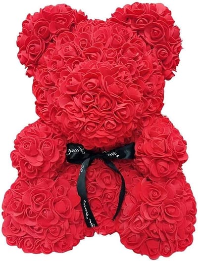 Rozenbeer Decoratie - Eeuwige Bloem - Cadeau Geven - Handgemaakt Ornament - Niet gespecificeerd - Rood