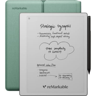 reMarkable Paper Pure met Sleeve Groen