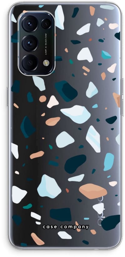 Case Company® - Hoesje geschikt voor Oppo Find X3 Lite hoesje - Terrazzo N°13 - Soft Cover Telefoonhoesje - Bescherming aan alle Kanten en Schermrand