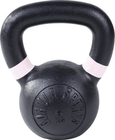 Gorilla Sports Kettlebell - 12 kg - Gietijzer - Olympisch - Zwart