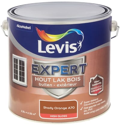 Levis - Expert Hout Lak Buiten High Gloss Mix - Shady Orange A70 - Mengverf - 2,5 L