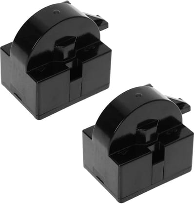 Koelkast Start Relais - Vriezer Compressor - Apparaat Reparatie - 15 Ohm 1 Pin - 2 Stuks - Zwart