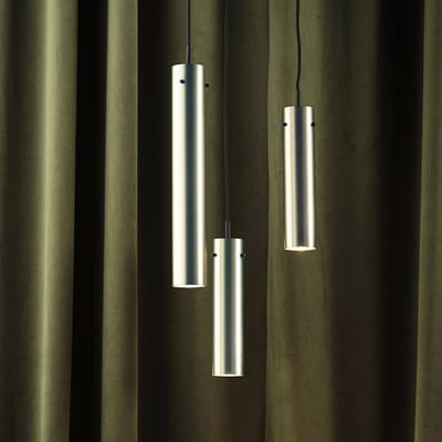 FRANDSEN hanglamp FM2014, staal, gepolijst, hoogte 24 cm