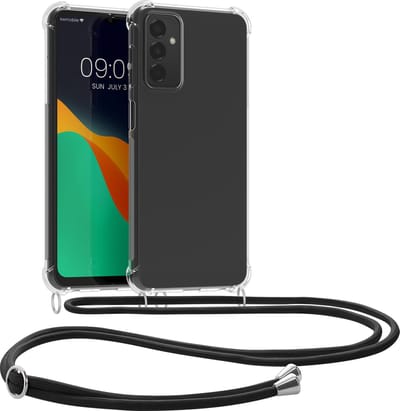 kwmobile telefoonhoesje geschikt voor Samsung Galaxy M23 5G - Hoesje met telefoonkoord - Back cover in transparant