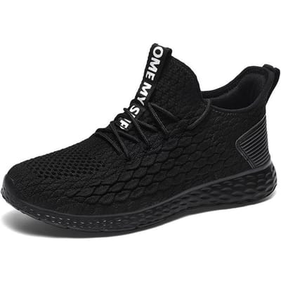 Chaussures de sport pour hommes d'extérieur et de loisirs, absorbant les chocs, légères et respirantes, été, antidérapantes, à coussin d'air 39 noir
