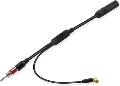 Dailygoods- Antenne Splitter Universeel - DAB+/FM Adapter - ISO naar DIN/SMB - 34,5 cm Kabel - Compatibel met Autoradio's - Plug-and-Play Ontwerp - Antenneadapter