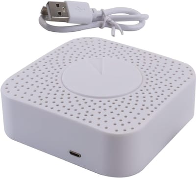 Luchtkwaliteitsmonitor - Air Steward Detector - Binnenklimaat Meten - 6-in-1 Functie - 100x100x40 mm - Wit