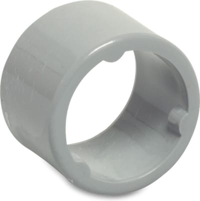 Verloopring PVC-U 70 mm x 75 mm lijmmof x spie grijs