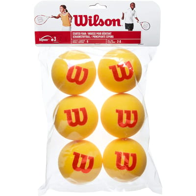 Schuimrubberen tennisballen Wilson Starter Tour (x6)