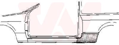 Van Wezel - ACHTER SCHERM VOOR OPEL KADETT D 1979-1984 ARC127878VWAN