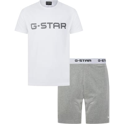 G-Star Grit Sleepwear Bright White/grey Marl Taglia: L | Pantaloncini Outlet | Uomo | Bianco