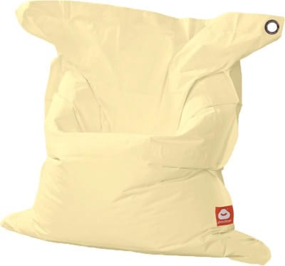 Whoober rechthoek zitzak St. Tropez XL outdoor crème - Wasbaar - Voor binnen en buiten