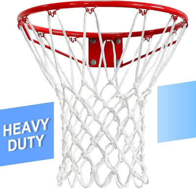 Professioneel Basketbalnet Buiten en Binnen - Heavy Duty All Weather Vervanging met 12 Lusgaten