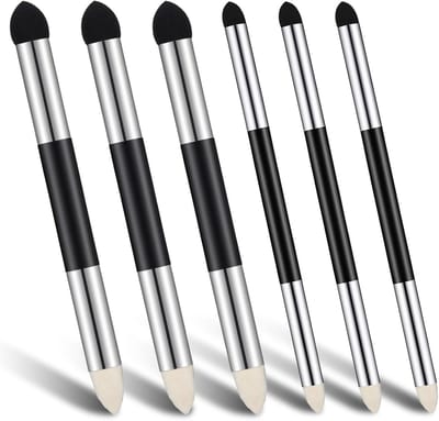 KZQ Set van 6 stuks spons-gummetjes, dubbelzijdige schetsen, papierwisser, wrijving, schetsen, vegen, kwasten voor kunstenaars, professionele schetsen, tekenen, mengen
