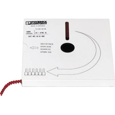 Phoenix Contact 3201385 Adereindhulzen 1 mm² Deels geïsoleerd Rood 1000 stuk(s)