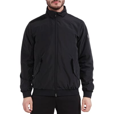 Ea7 Patch Logo Zwarte Jas