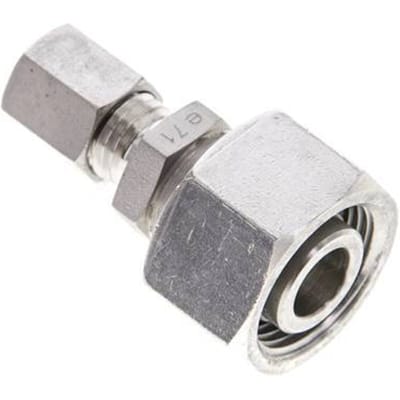 6L & 15L RVS Rechte Snijringkoppeling Draaidoorvoer 315bar ISO 8434-1