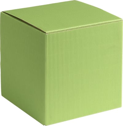 Cadeauverpakking vierkant-kubus karton 12x12x12cm LICHTGROEN