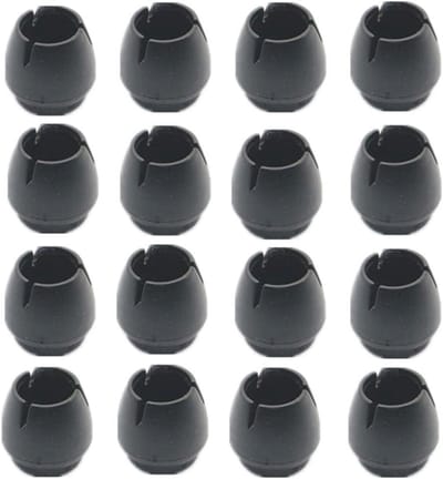Silicone Stoelpoot Caps met Vilt - 16 Stuks Vloerbeschermer voor Meubels