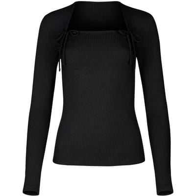 Dames t-shirt met lange mouwen en verstelbare halslijn Lisca Kenza