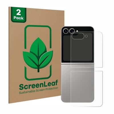 2 Stuks Screenprotector voor Samsung Galaxy Z Flip 6 (Achterkant) - Hoogwaardige Beschermfolie transparant