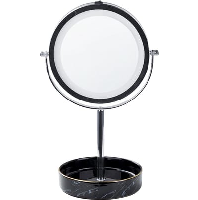 SAVOIE - Make-up spiegel - Zilver/Zwart - IJzer