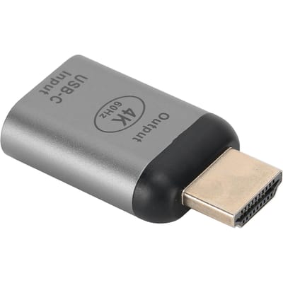 Aluminiumlegering Behuizing Type-C Vrouwelijk naar HD Multimedia Interface Mannelijk Adapter Connector voor Win Android OS X
