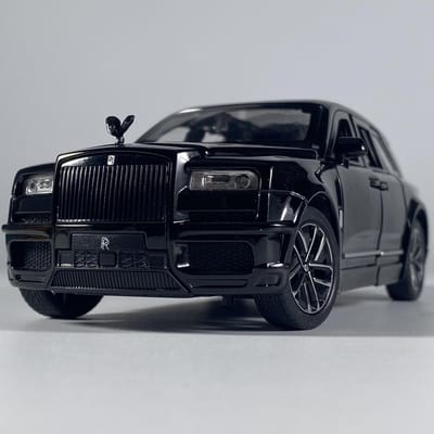 1:32 Rolls Royce Curinnan Luxe Auto Legering Spuitgietmodel Hoge Simulatie Geluid & Licht Speelgoed Verzamelen Hobby Model Cadeau Voor Kind black