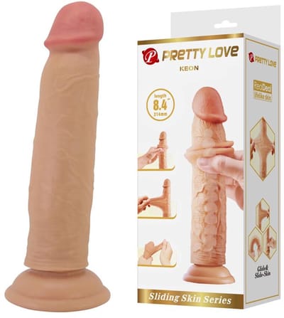Pretty Love - Keon - Sliding Skin Realistic Dildo 21,4cm - Nude
