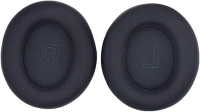 Vervangende Oorkussens voor Noise Cancelling Hoofdtelefoons, Schuim met Premium Kunstleer, Comfortabele Oorkussens voor Geluidsisolatie en Hoofdtelefoon Reparatie (Zwart)