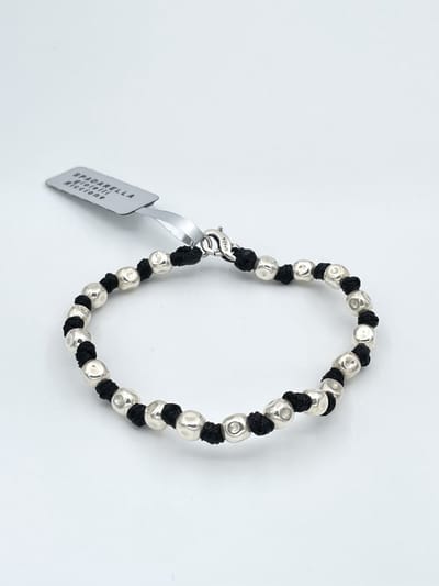 Spadarella Gioielli - SPBR349- Armband - 925 Zilver - 6mm - Black 4000 - 17 Cm