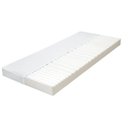 vidaXL - Matras - 7 - Zone - 10 - cm - PU-schuim - H2 - H3 - 120x200 - cm