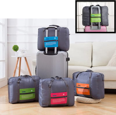 Reistas Flightbag - Handbagage koffer reis tas - Travelbag - Organizer Opvouwbaar - Tas voor aan je koffer - Groen