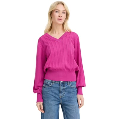 b.young - BYMMORLA VNECK POINTELLE - Dames - Gebreide truien