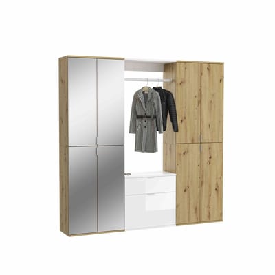 ProjectxCombinatie Artisan NB witte spiegel - 34x183x193cm