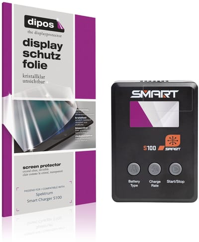 dipos – 4x Beschermfolie geschikt voor Spektrum Smart Charger S100 | Krasbestendige & heldere Screenprotector Ultra-Thin