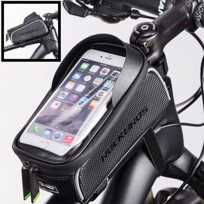 PRO Fiets Frametas met Telefoonhouder - Frametas Fietstas - Waterdicht - Racefiets - MTB - Fietsen - Tot 6.0 Inch Gsm