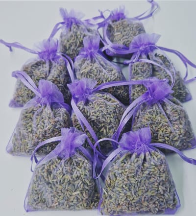 Biologische Lavendel - 10 Geurzakjes 5 gram paars zakje - AANBIEDING - Geurzakje - Lavendel - Lavendelgeurzakjes - Biologisch - Luchtverfrisser - Geurzakjes