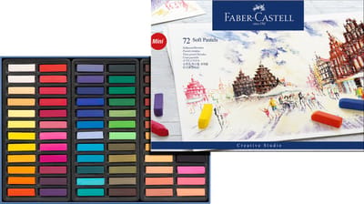 Faber Castell pastelkrijt - halve lengte - 72 stuks - FC-128272