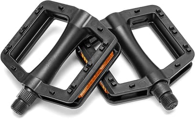 Fietspedalen Platte Pedalen - Fietsaccessoires - Veilig Fietsen - Antislip Grip - 100 g - Zwart