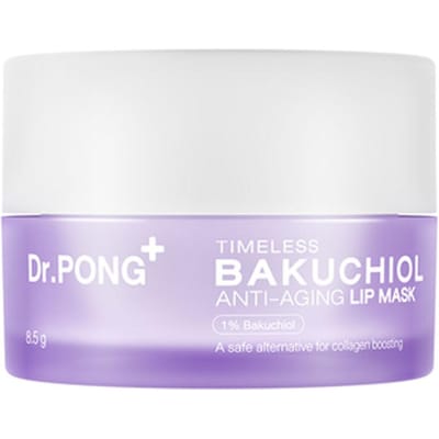 Dr.PONG+ Timeless Bakuchiol Anti-aging Lip Mask, 1% Bakuchiol, een veilig alternatief voor collageenversterking, 8,5 g. x 1 / 3 st 8.5 g.